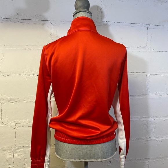 Puma Womens Red White Zip Activewear Jacket w Zipped Pockets  Size S - Picture 9 of 16